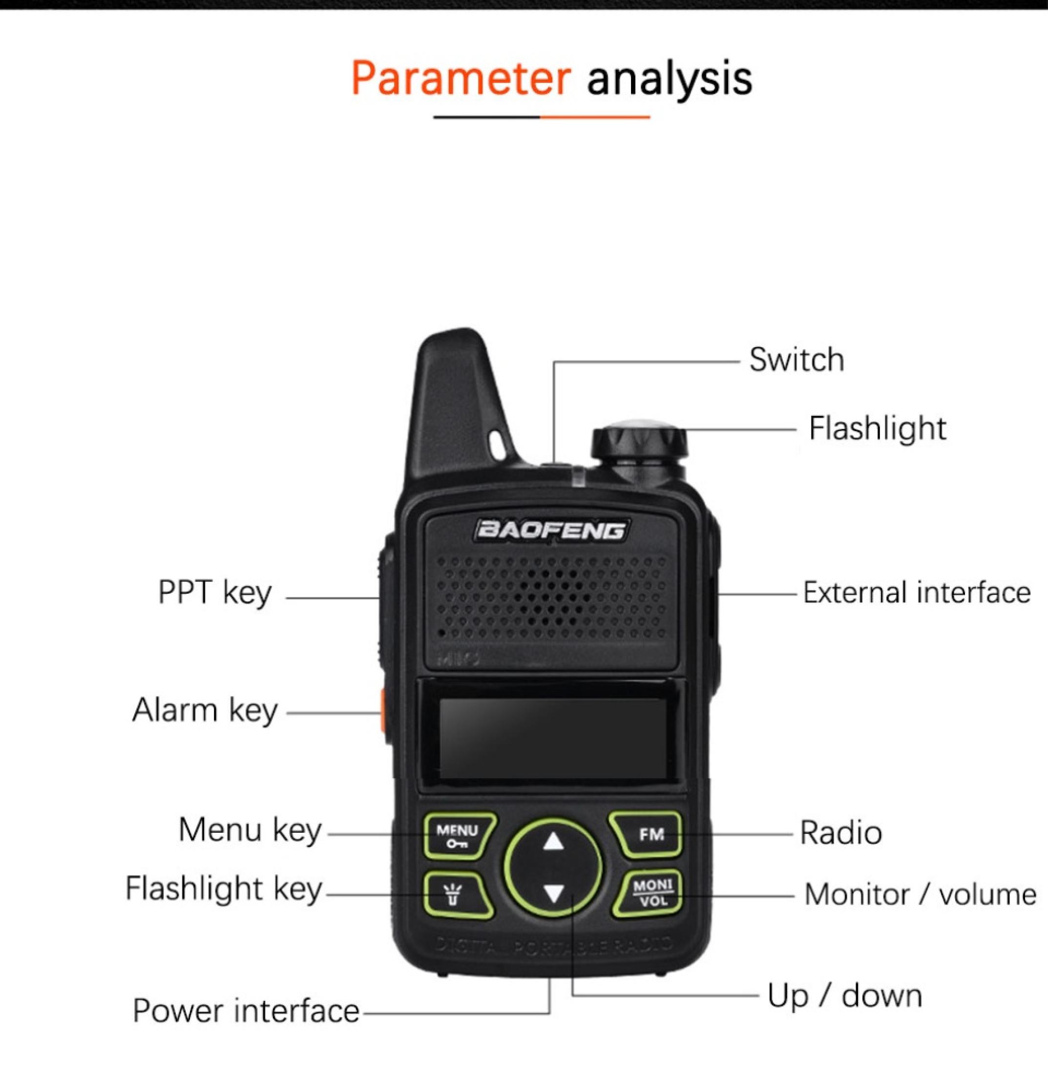 【Buy 1 Take 1】Baofeng T1 Mini Two Way Radio Walkie Talkie Long Range ...