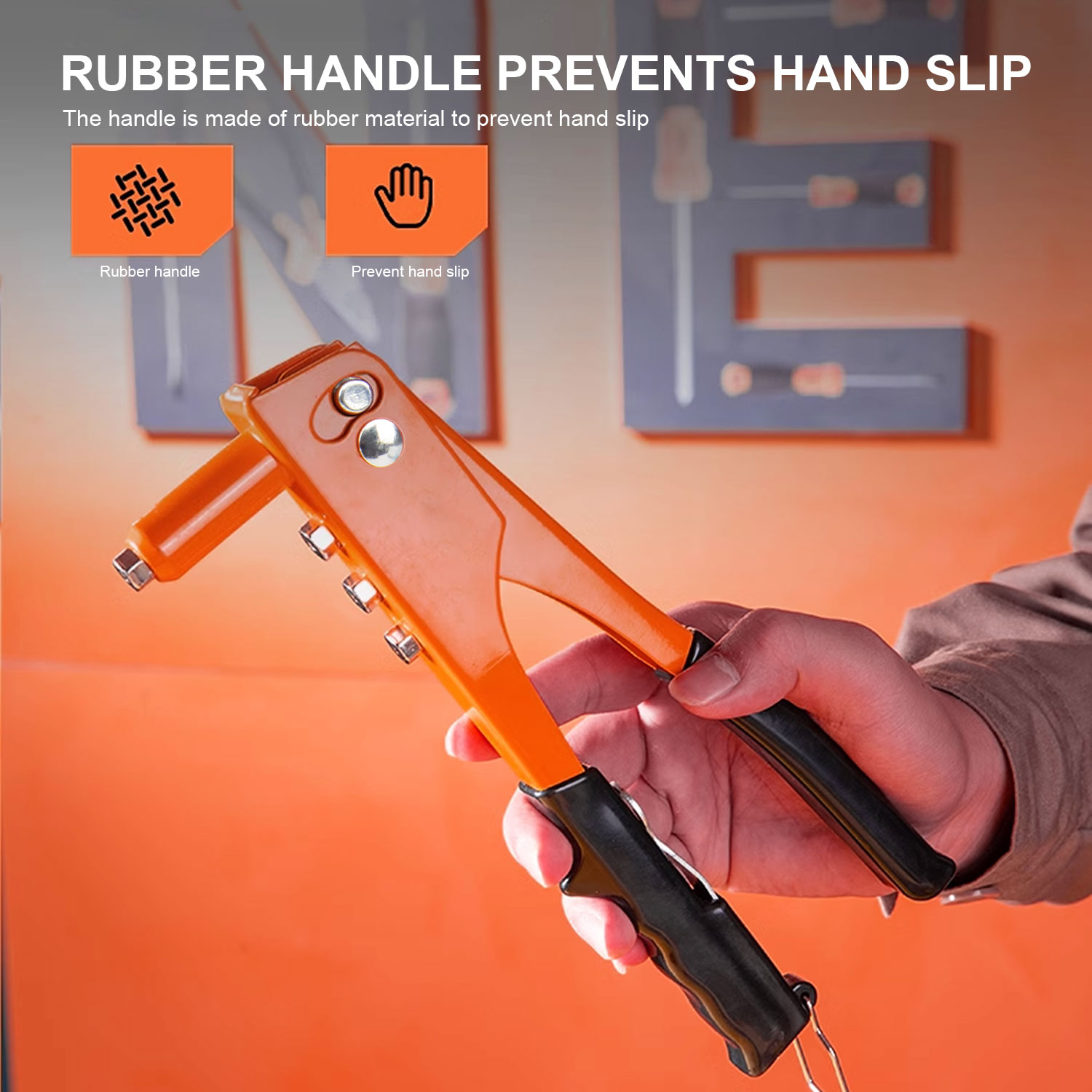 JLD Riveter Tools Heavy Duty 9.5'' Hand Riveter J-601 Rivet Gun ...