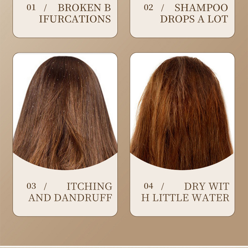 SADOER Coconut oil shampoo Deep cleaning, get rid of dandruff, anti