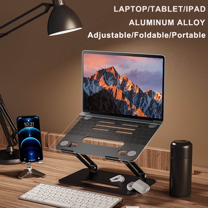 Laptop Stand Adjustable 10-17inches Aluminum Laptop Riser Laptop with ...