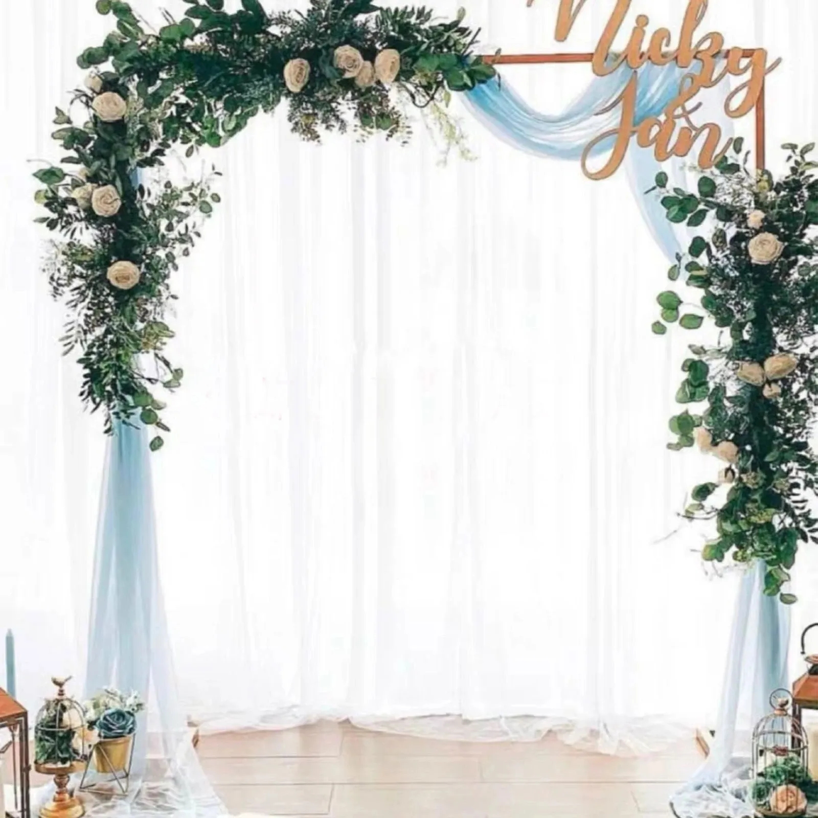 2023NEW stretchable Square wedding iron arch backdrop stand for ...