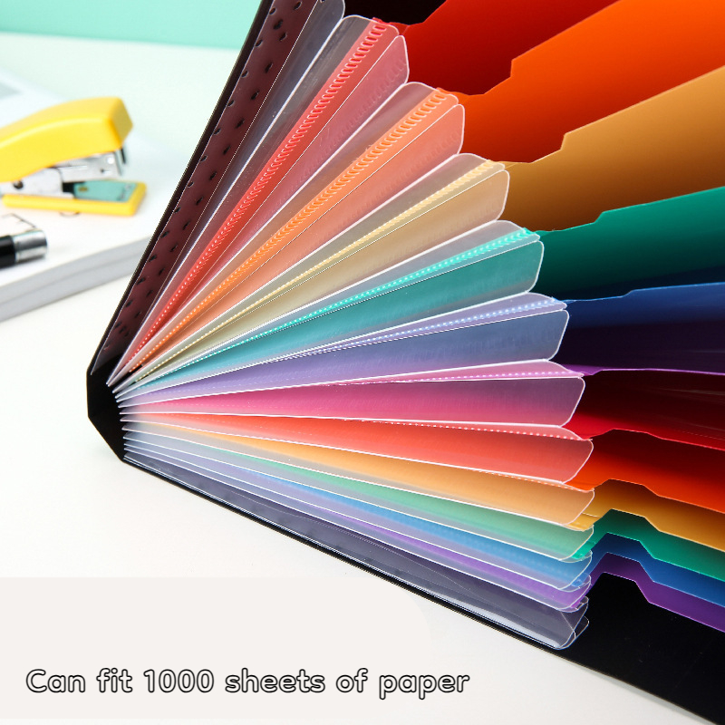 A4 Oxford Cloth File Bag Double Layer Zipper Book Paper Organizers ...