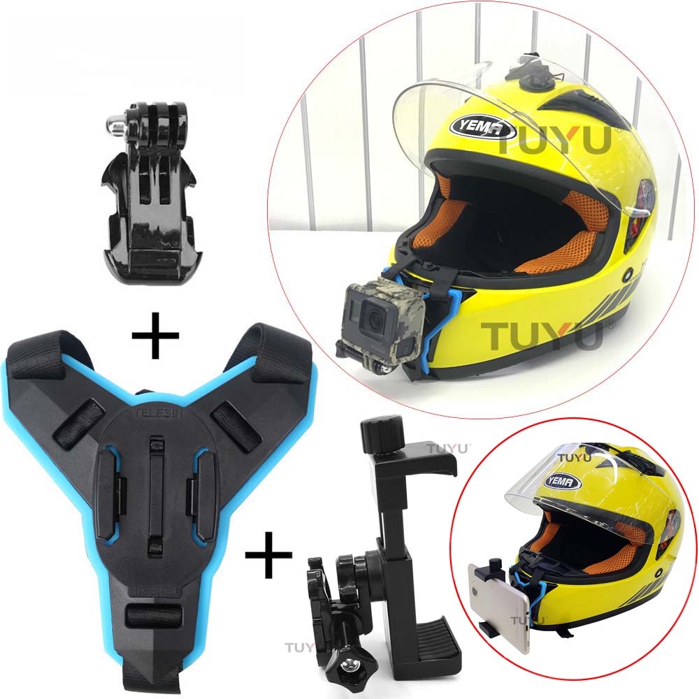 surewo in Gopro Motorcycle Helmet Cellphone Holder Riding Chin