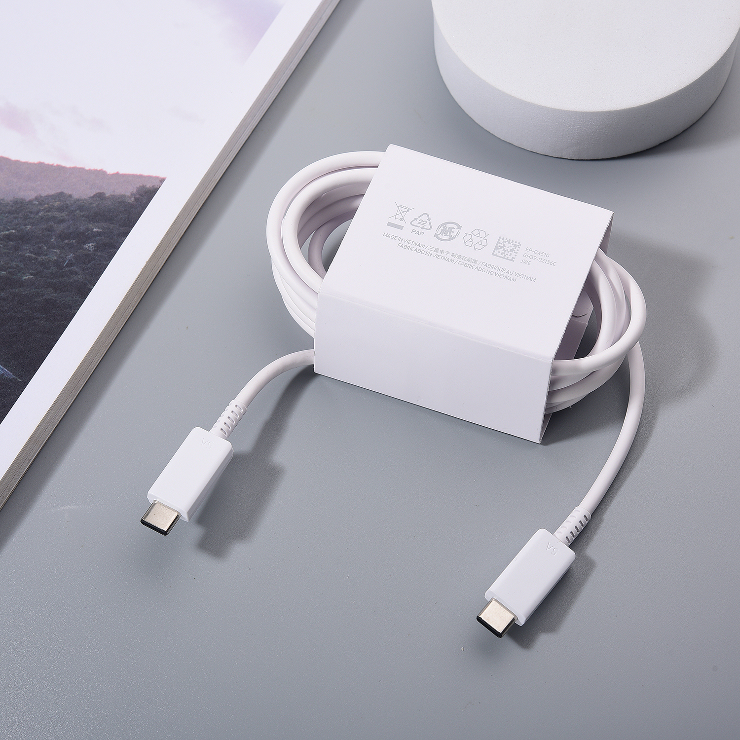 Original 5A USB TYPE C TO TYPE C PD Cable Adaptive 25W/45W Adaptive ...