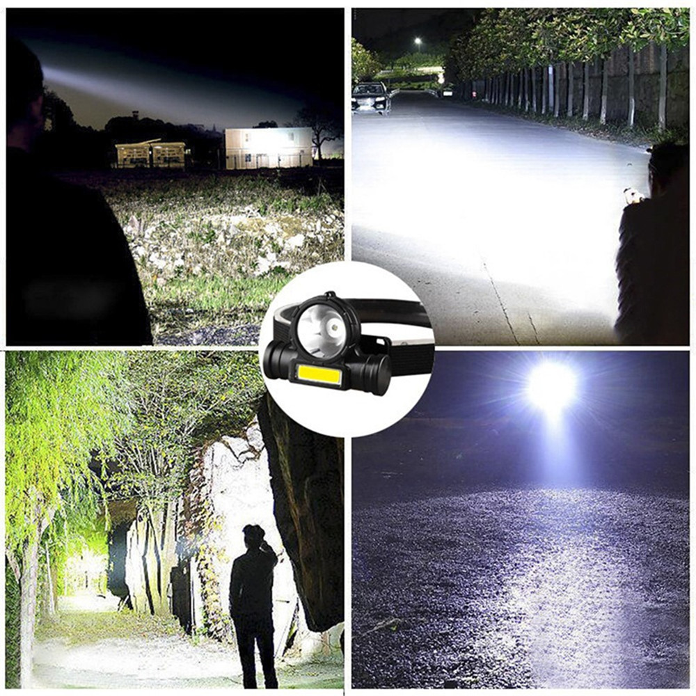 Headlamp, LED Sensor,USB Rechargeable Waterproof Motion Induction Strong Light