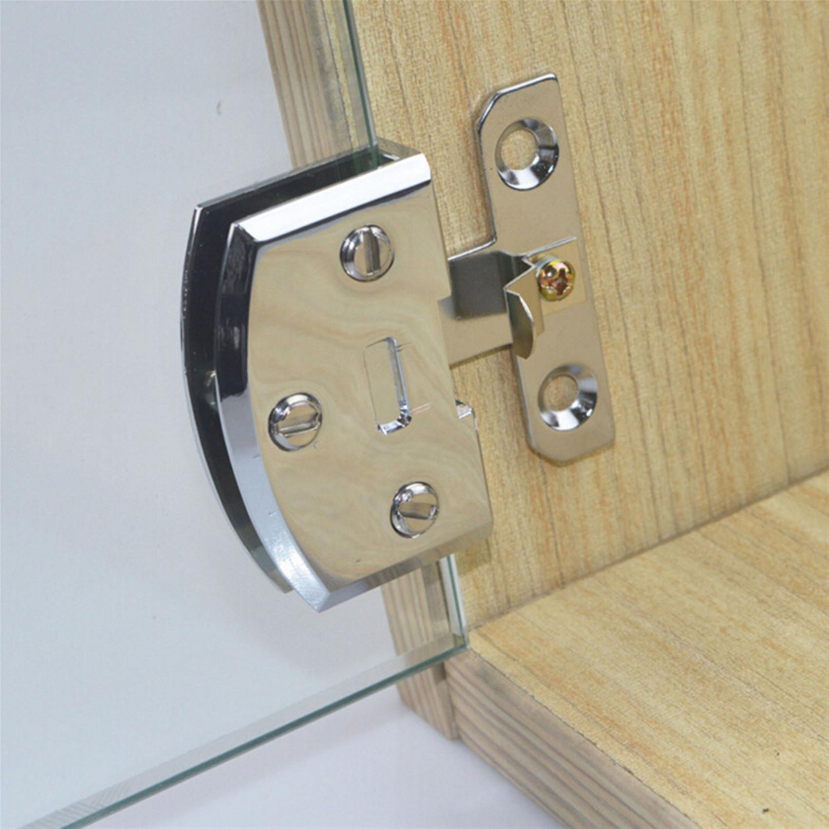 Glass Door Hinge Display Cabinet Hinges Swivel Cupboard Hinges Plate ...