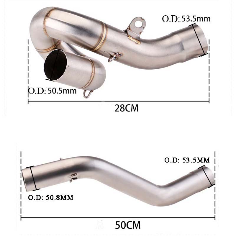 Slip on Mid Pipe Link For Kawasaki ZX 6R 636 2004 2023 Motocycle 