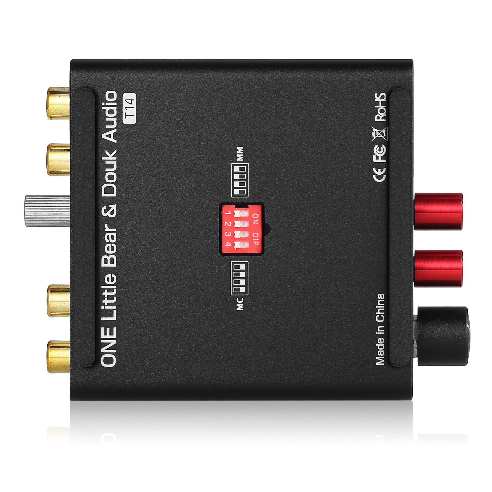 Douk Audio T14-EQ Stereo RIAA MM/MC Phono Stage Preamp Home Turntables ...