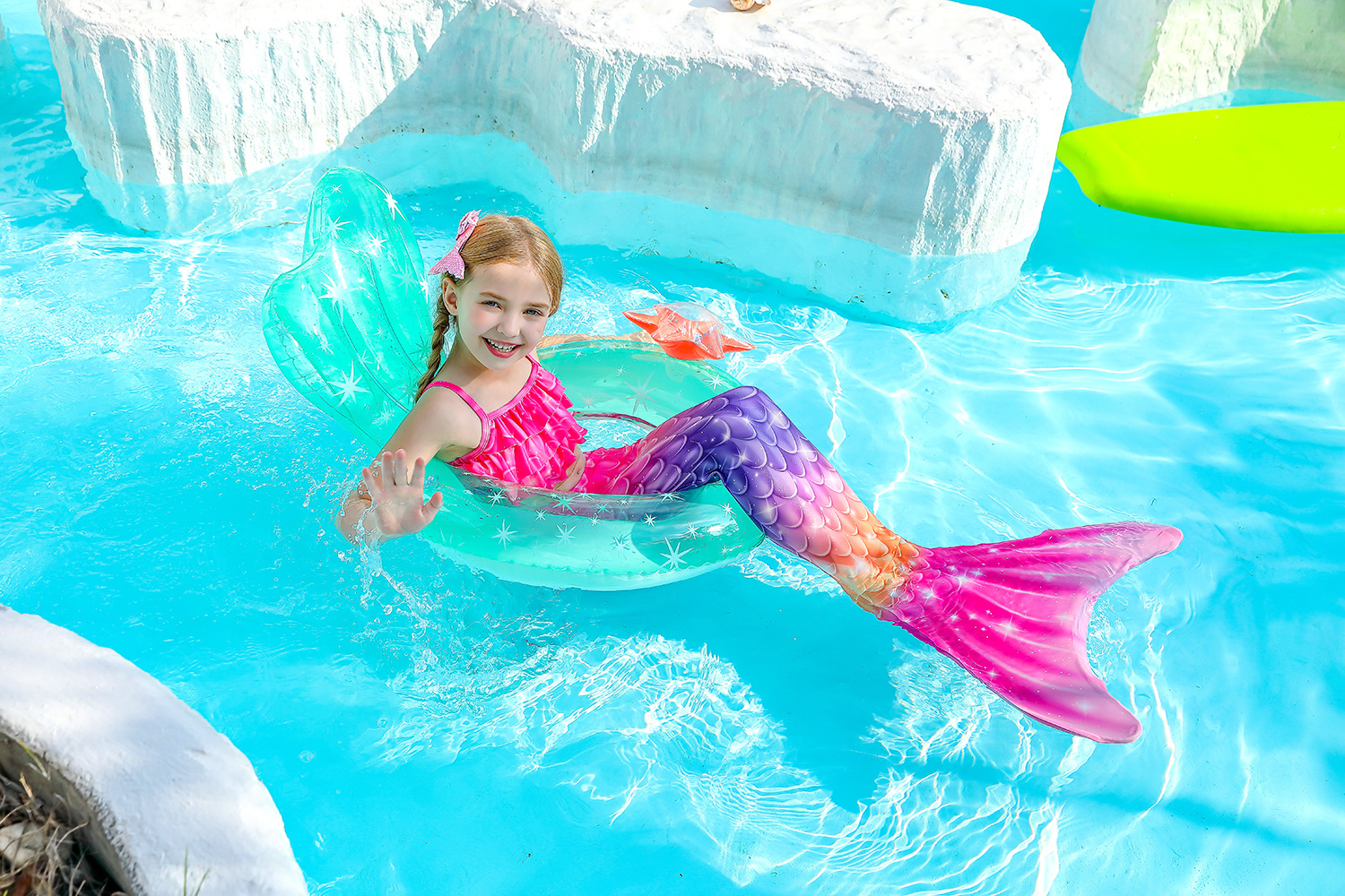パネライ 希少 Swimming Tails Mermaid Girl Kids Halloween Costumes Cosplay Girls