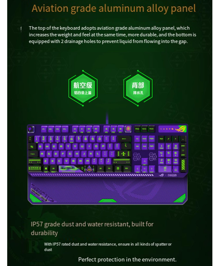 Asus ROG [EVA Co-Branded] Mechanical Keyboard Ranger Red switch Blue ...