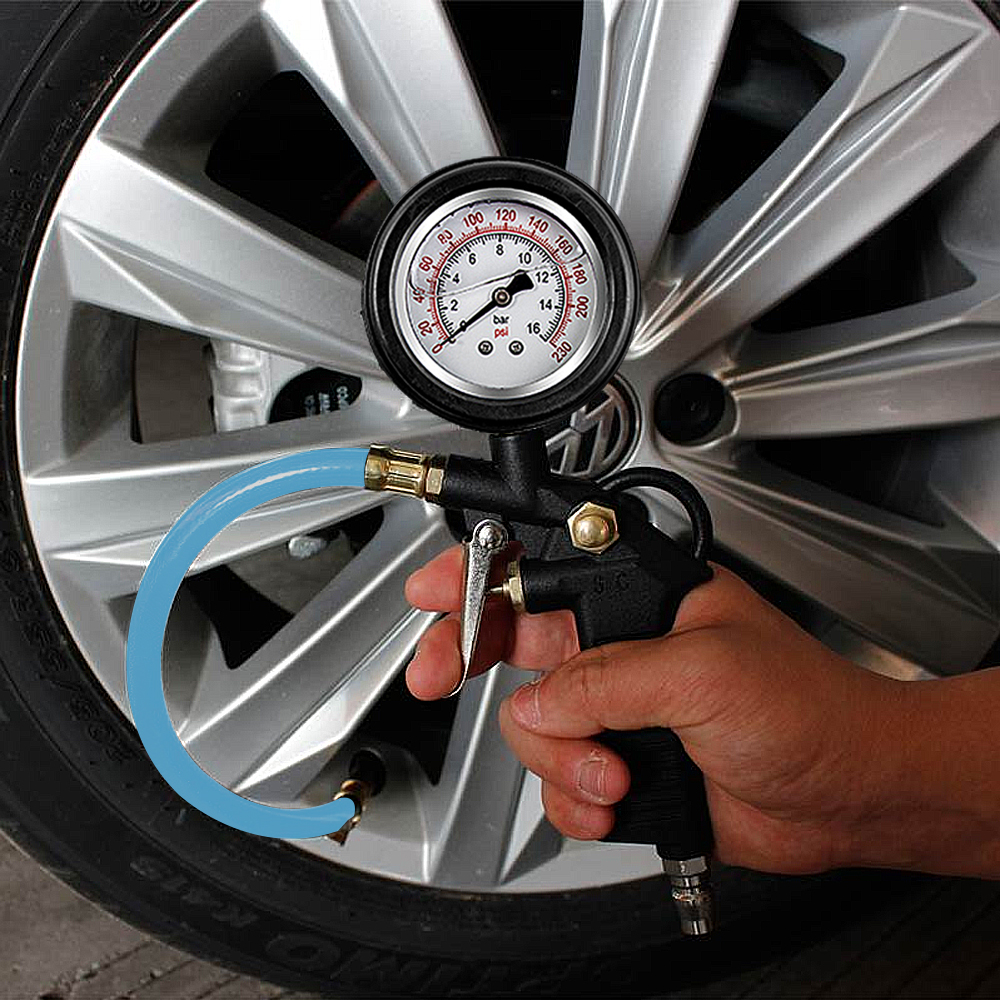 JLD Tire Pressure Monitor 0.8Mpa Digital Air Gauge 80mm Nozzle Psi ...