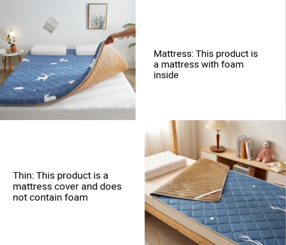 Tatami Mattress Topper Mat mattress Single Tilam Foldable Mattress