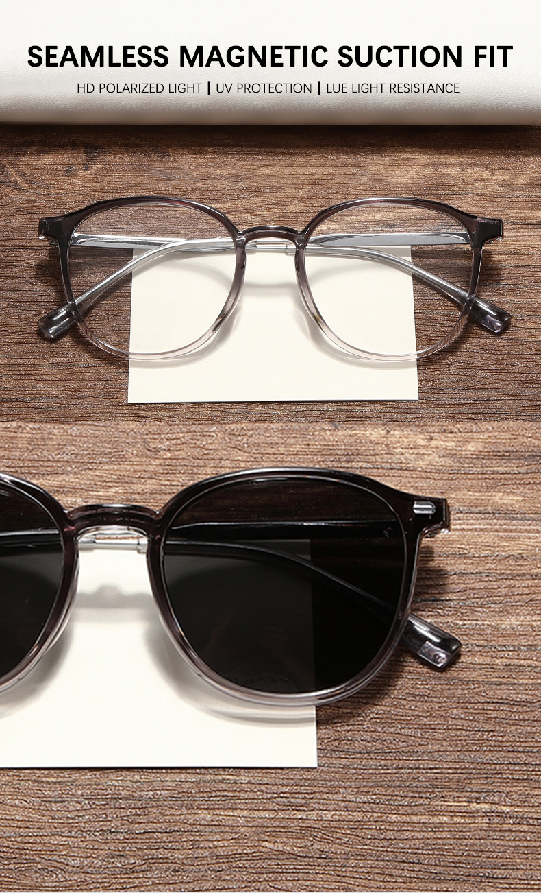 thumbnail image 2 of FELRES Men's Metal Myopia Glasses - Fashion Nearsighted Sunglasses With UV400, Brown Lenses 2 of 4