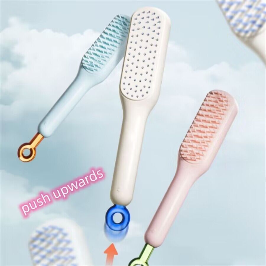 Telescopic Anti-Static Comb Rotatable Haircut Comb Home Automatic ...