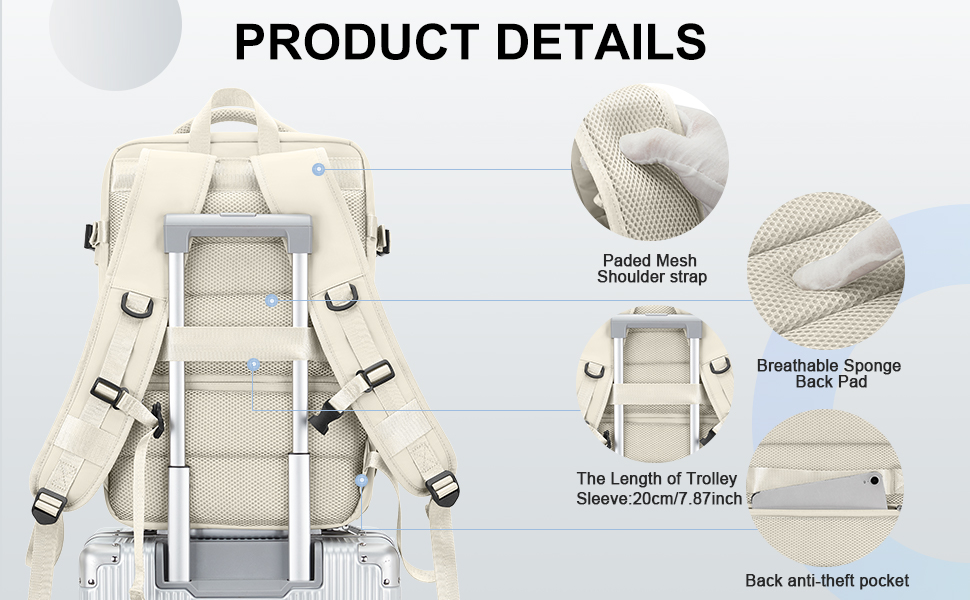 Large Capacity Business Travel Backpack For Unisex 16 Inch New ...