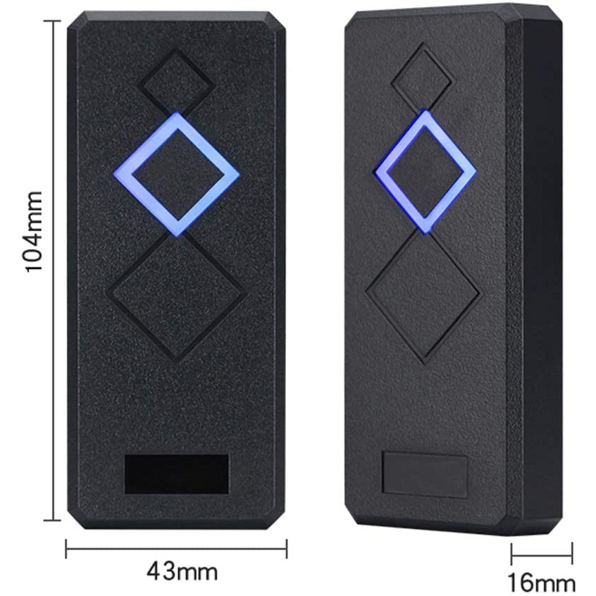 Waterproof 125KHZ RFID Reader Support Wiegand2634 Bit Proximity Card ...