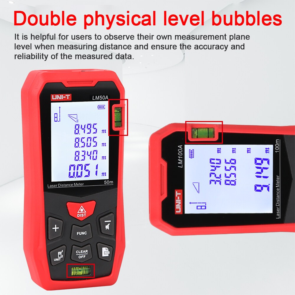 UNI-T Laser Rangefinder LM50A LM70A LM100A LM120A Laser Distance Meter ...