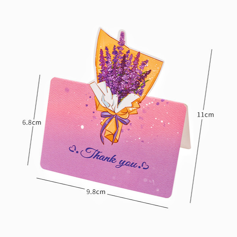 Valentine's Day Greeting Cards Flower Pattern Message Cards Mother's ...