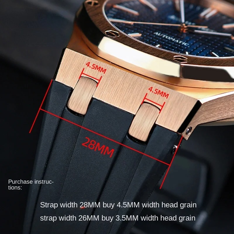 3.5mm 4.5mm End link Conversion Kit for AP Royal Oak Offshore Strap ...