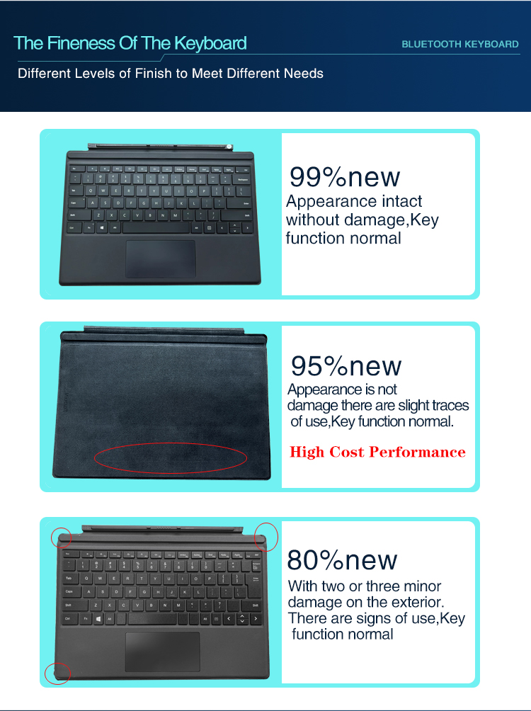 Microsoft Type cover keyboard for Surface pro4 pro5 pro6 pro7 pro7 ...