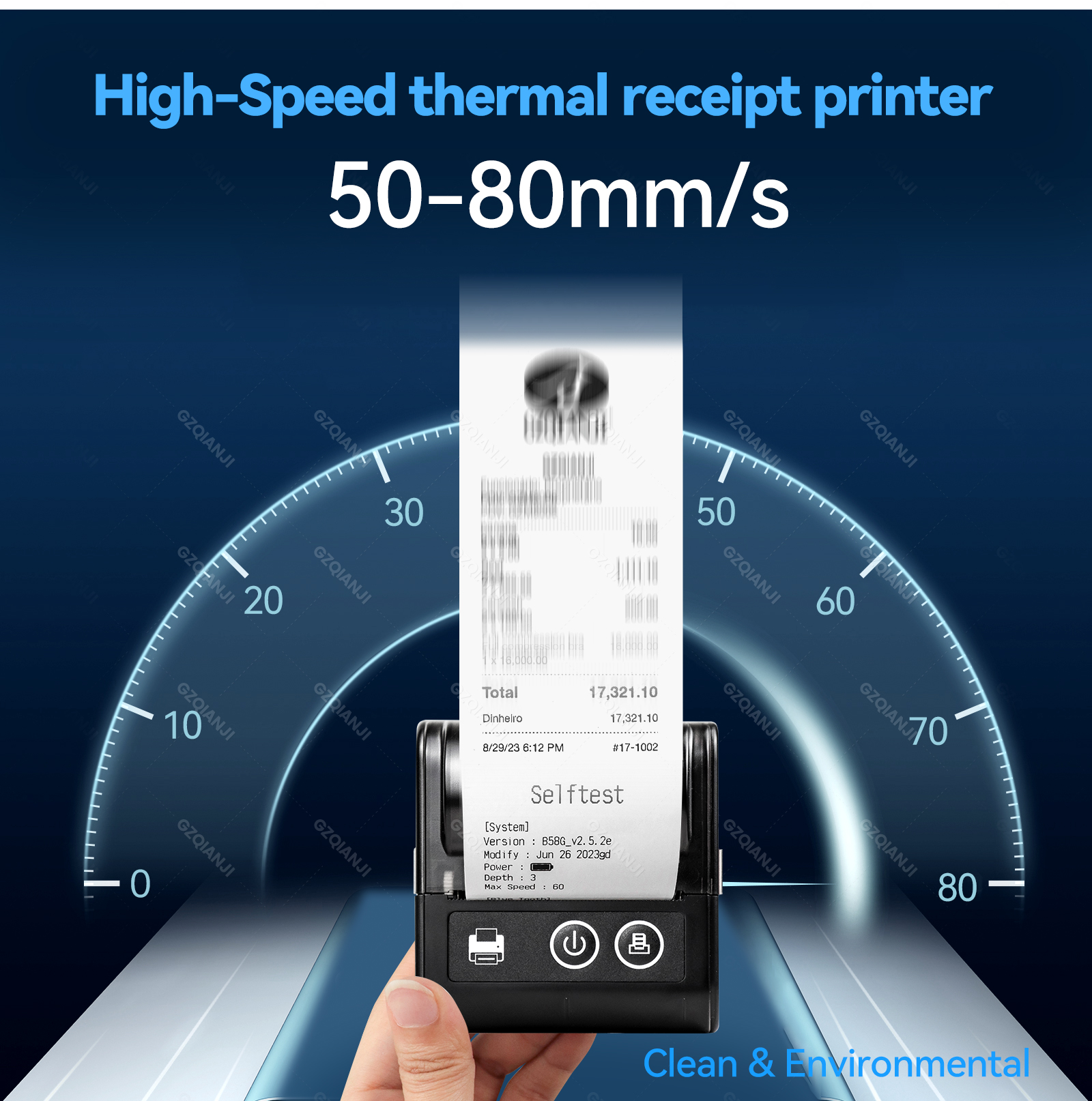 Mini Portable Printer Bluetooth Thermal Printer For Phone IOS Android ...