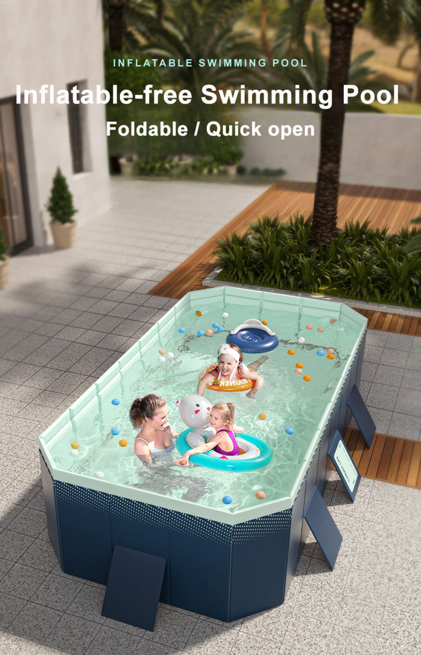 Mary Ruth SLLINGLUO Foldable Swimming Pool For Kids Adults