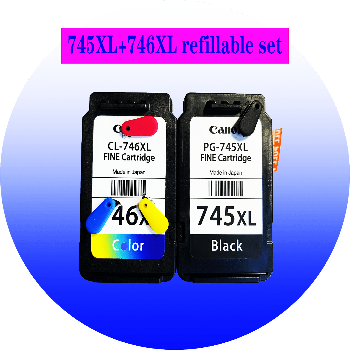 745XL 746XL PG745 CL746 for canon ink cartridge PG-745 CL-746 XL for ...