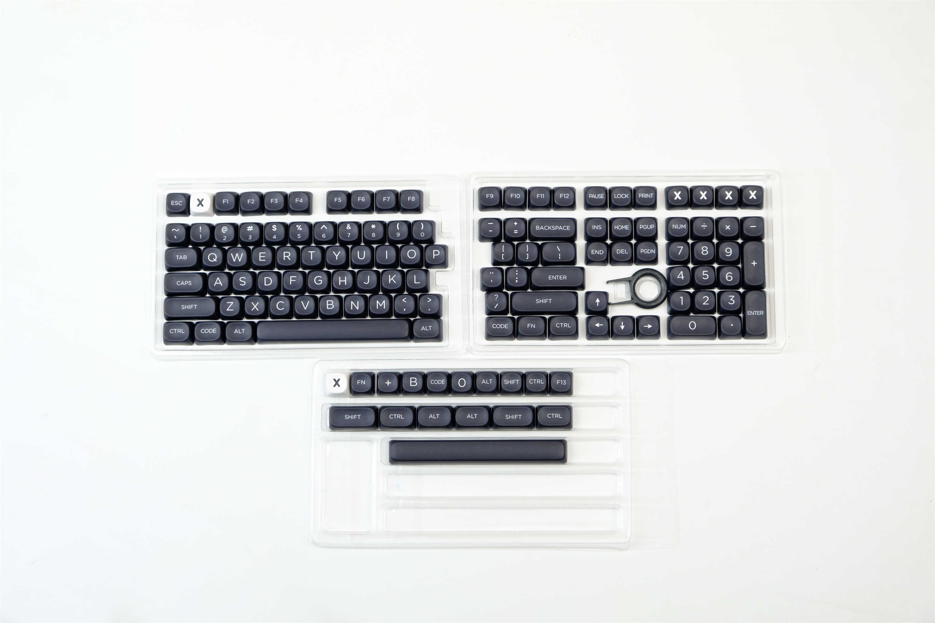 GMK Minimalist black keycaps 126 Keys MOA Profile DYE-SUB Personalized ...