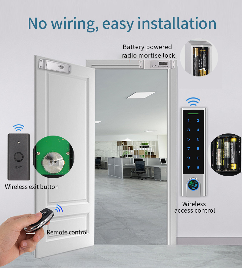 Smart ID swipe password remote metal access control IP65 Waterproof DIY ...