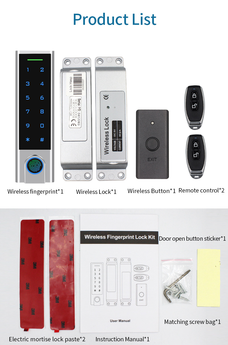 Smart ID swipe password remote metal access control IP65 Waterproof DIY ...