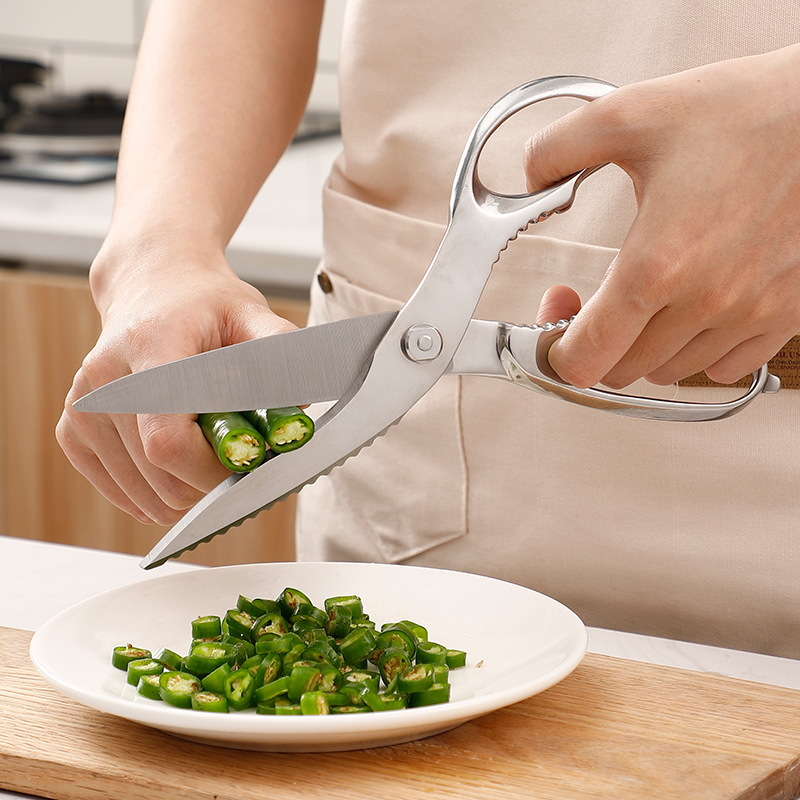Kitchen Scissors 9.5 Inch Sharp Stainless Steel Disassembled Kitchen ...