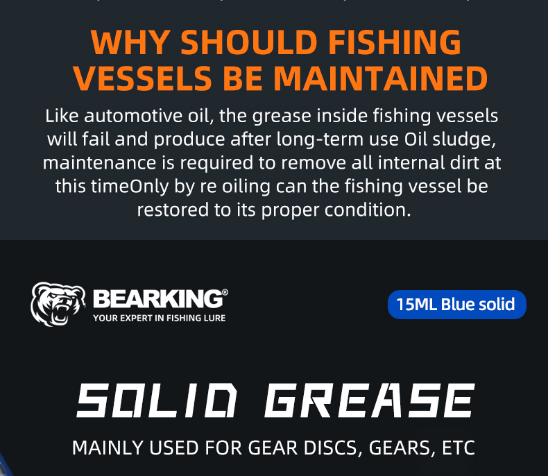 BEARKING Fishing Reel Maintenance Oil and Grease Bearing Lubricant oil ...
