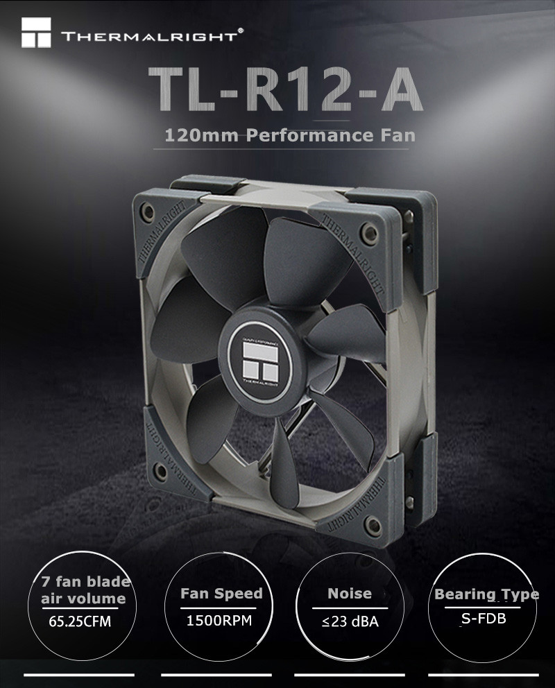 Thermalright TL-R12 120mm RGB Quiet PWM Fan Computer Case 1500rpm CPU ...