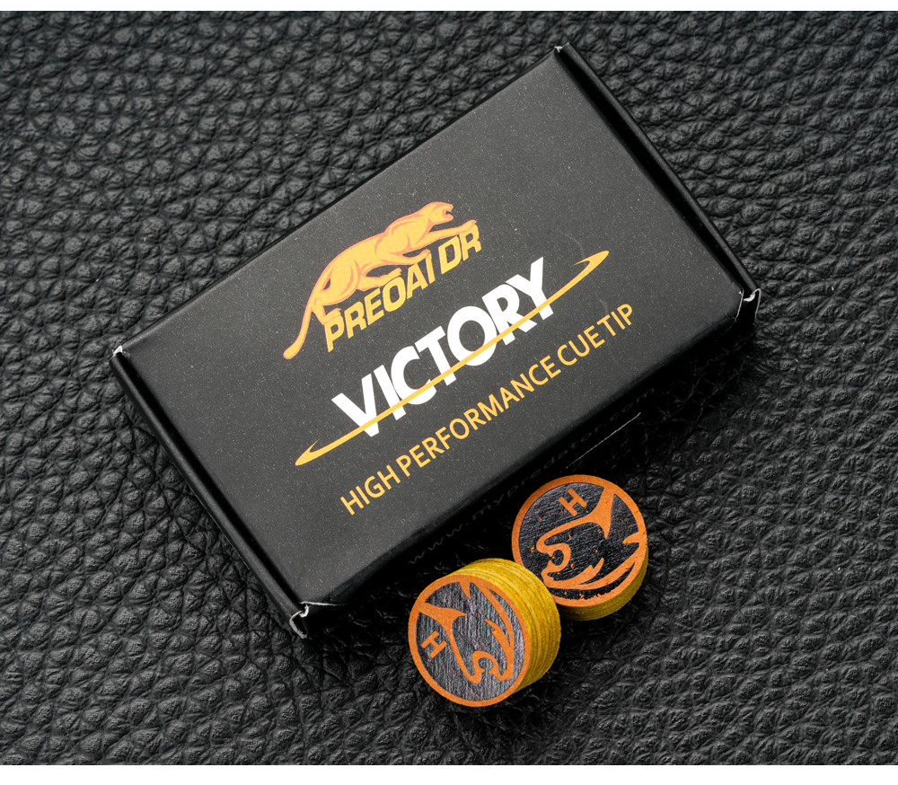 PREOAIDR Victory 3142 Z2 Billiard Tip 14mm H/M/S Pool Cue Stick Tip 8 ...