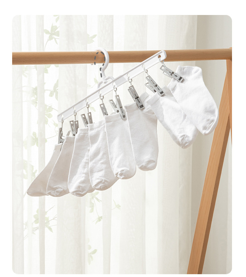 Trendy New Multi-functional Sock Clips with Clothespins, Windproof Sock ...