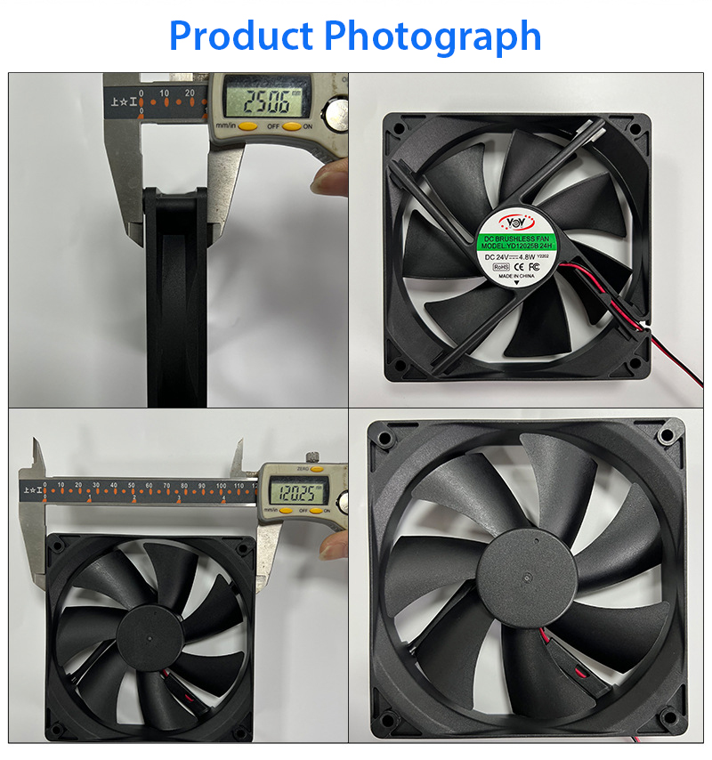 Dc Cooling Fan 19V/3000 Rpm Low Energy Consumption Silent Oil Cooling ...