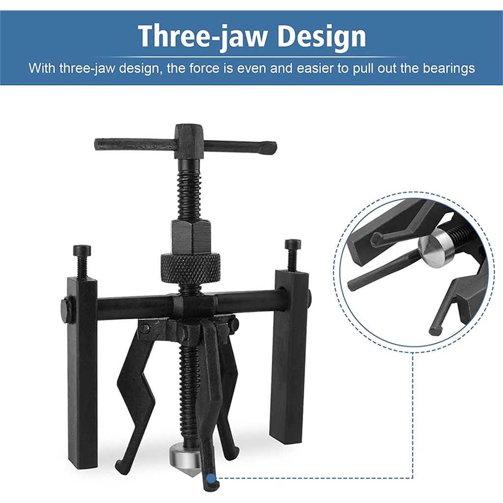 Car 3 Jaws Pilot Inner Bearing Puller Internal Bearing Puller Gear ...