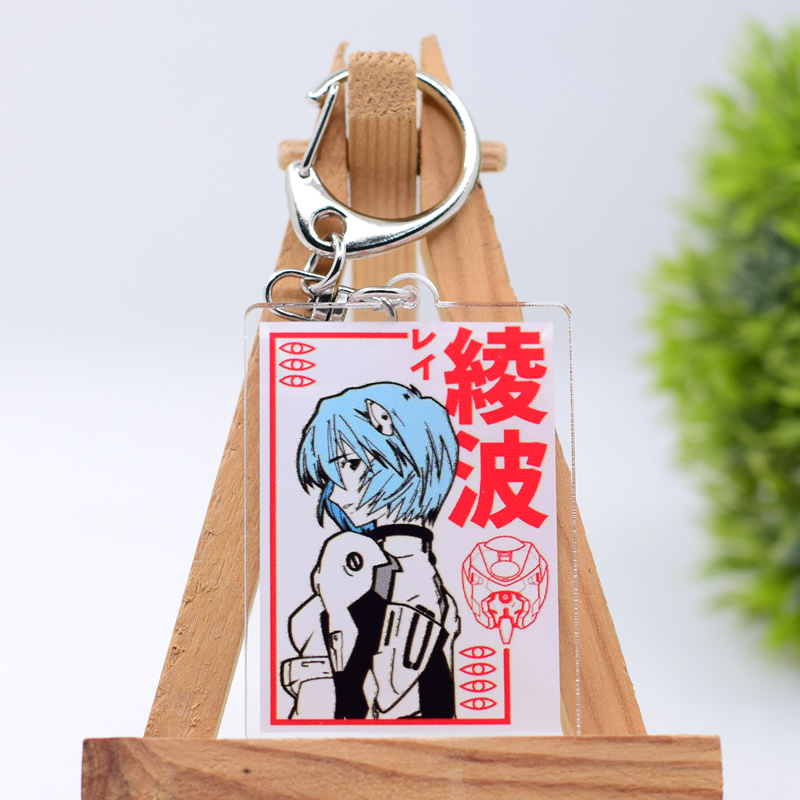 EVA Keychain Anime Acrylic Keyring Cute Cartoon Accessory 10 Styles ...