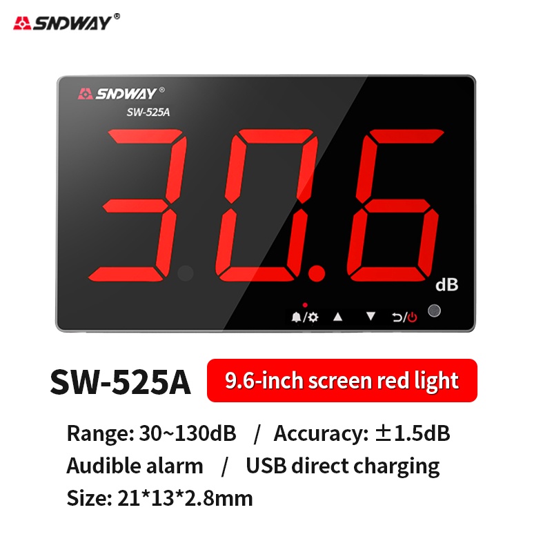 SNDWAY SW-525A SW-525B 130.0dB high-precision wall mounted digital ...