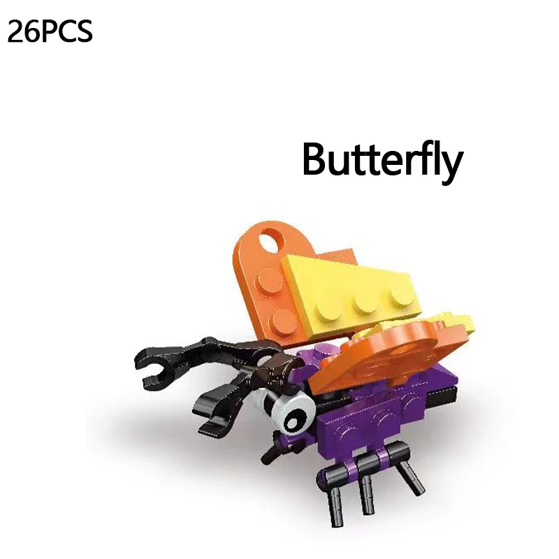 Mini Insect Series Building Block Ladybug Dragonfly Butterfly Snail ...