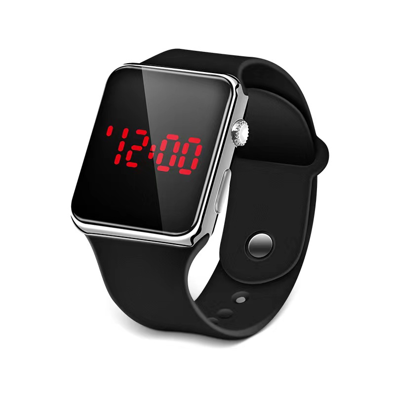 Trendy Square Sports Electronic Watch - Luminous Timepiece for Couples ...
