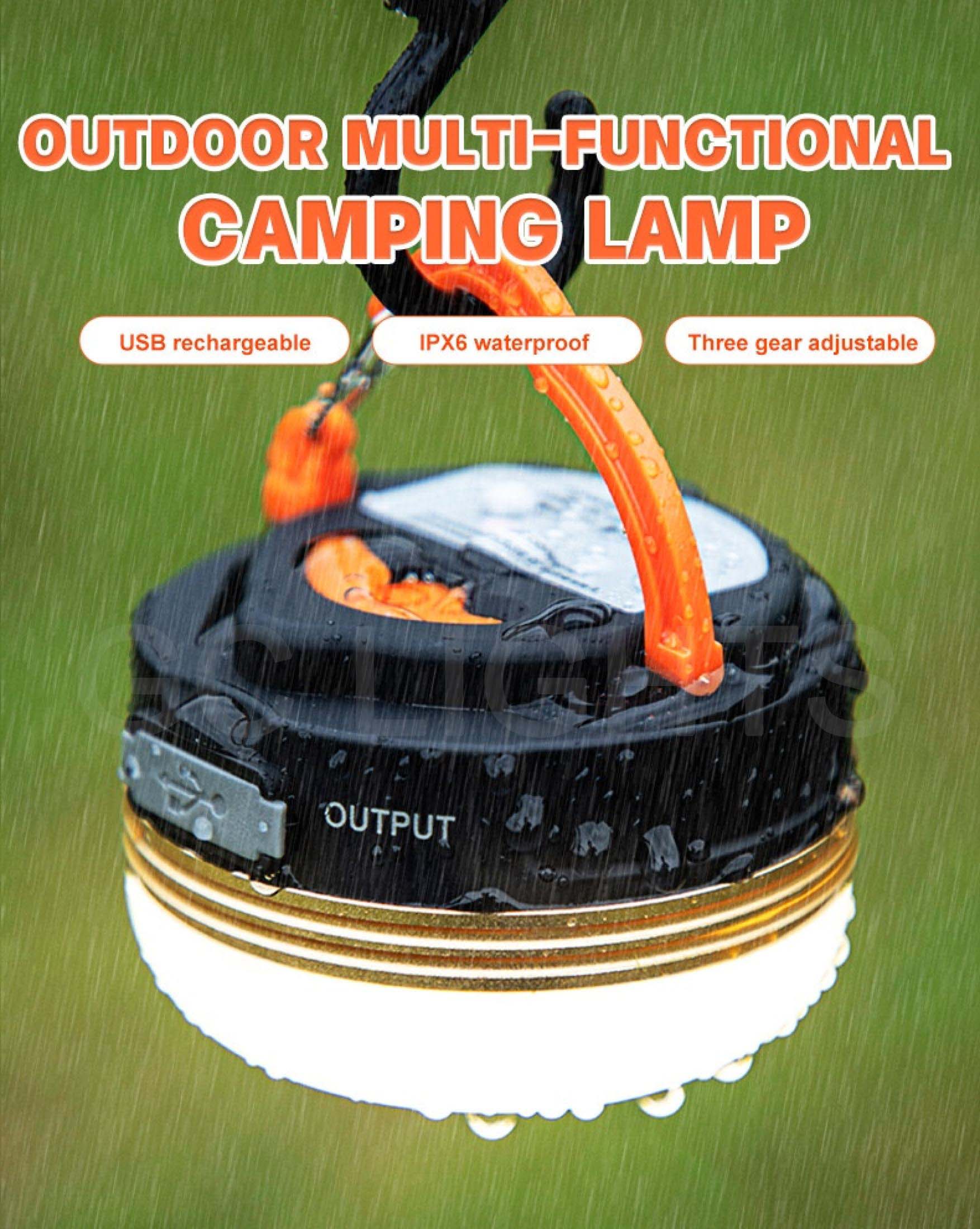 GC LIGHTS Portable LED Camping Tent Lantern Light Outdoor Hiking ...