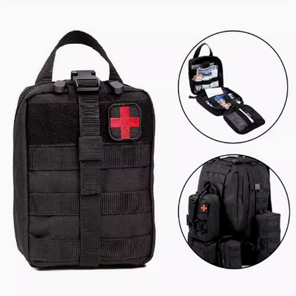 Tactical First Aid Kit EDC Portable Emergency Outdoor Medical Accessory ...