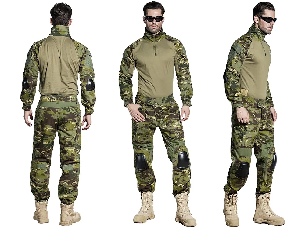 EmersonGear Gen3 Camouflage Combat Suit Outdoor Hiking Training Shirt ...