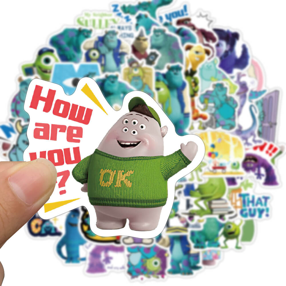[Large Stickers]50PCS Cool Monster Inc Stickers Disney Cartoon Decals ...