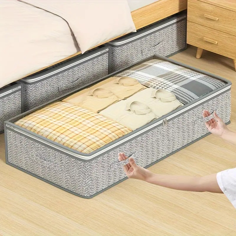 1 Piece Large-Capacity Bed Under Storage Bag, Light Bed Under Storage ...