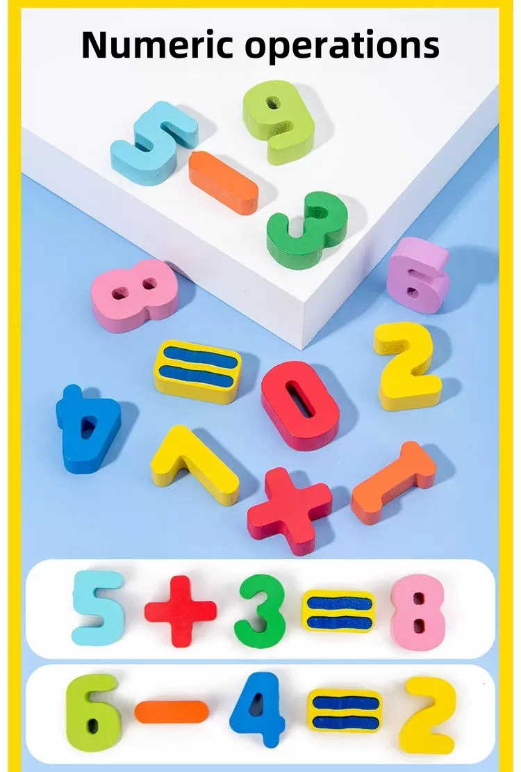 10 IN 1 Montessori Educational Toys Wooden Puzzles Board Early Learning ...