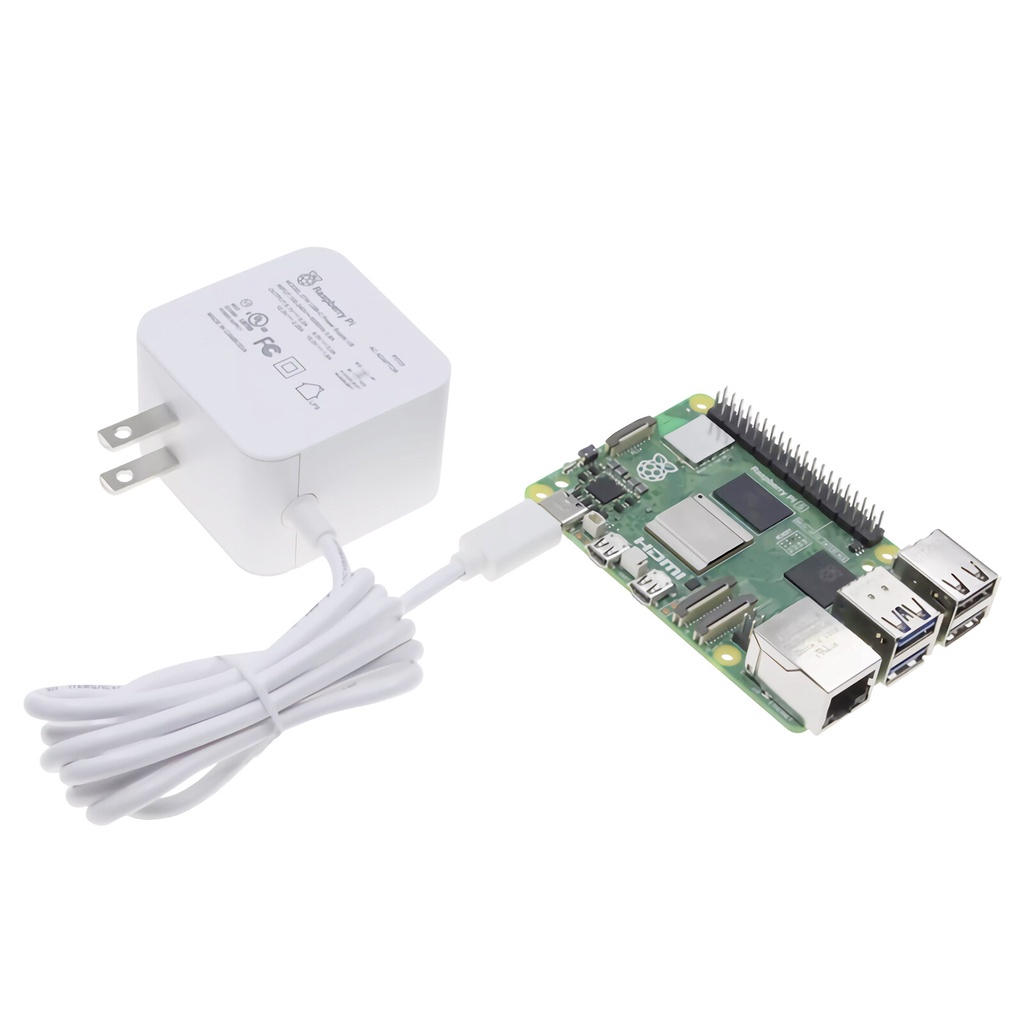 Original Raspberry Pi Power Supply 5.1V 5A Adapter 27W USB-C Support PD ...