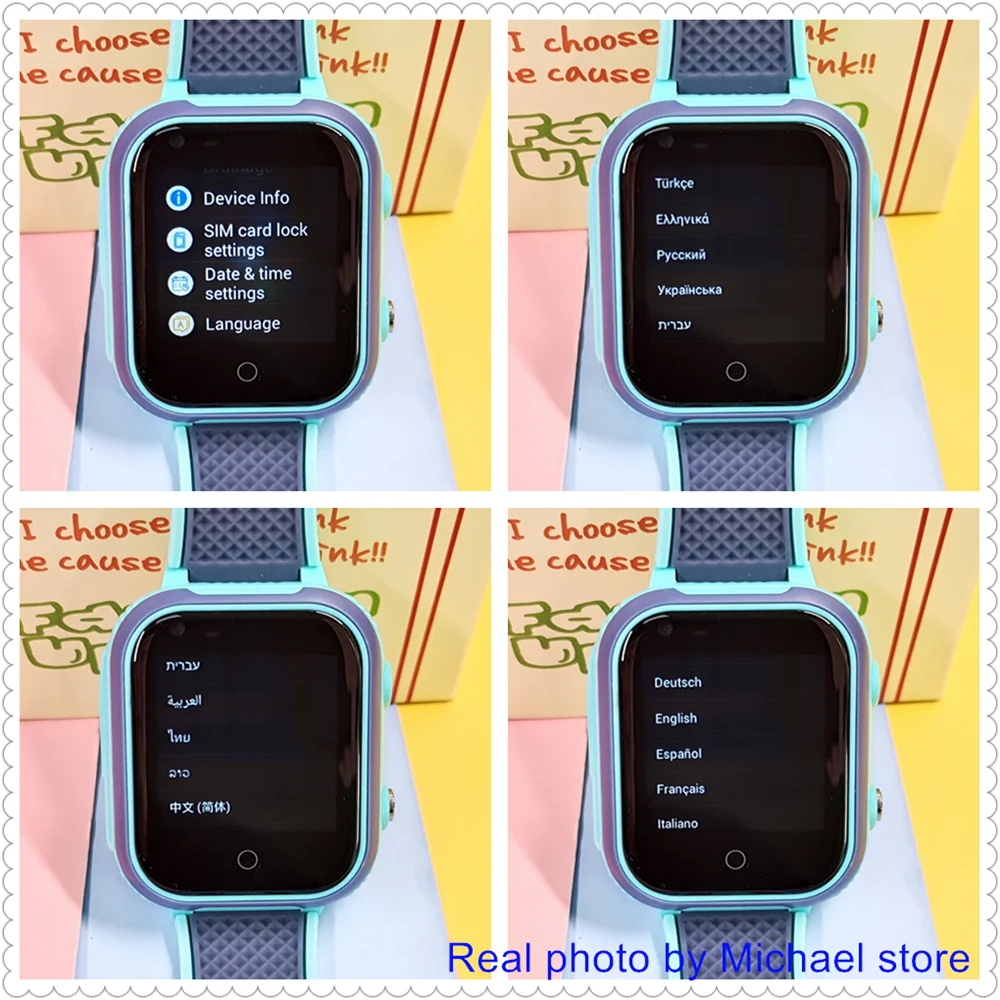 LT21 4G Smart Watch Kids GPS WIFI Video Call SOS IP67 Waterproof Child ...