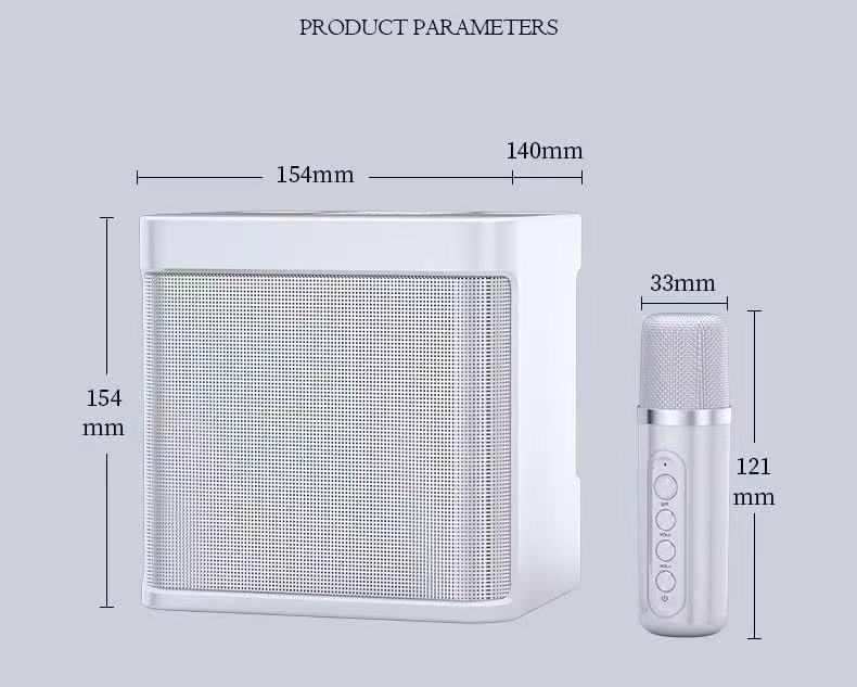 3D Stereo Amplifier Wireless Speaker Portable Karaoke Bluetooth Speaker ...